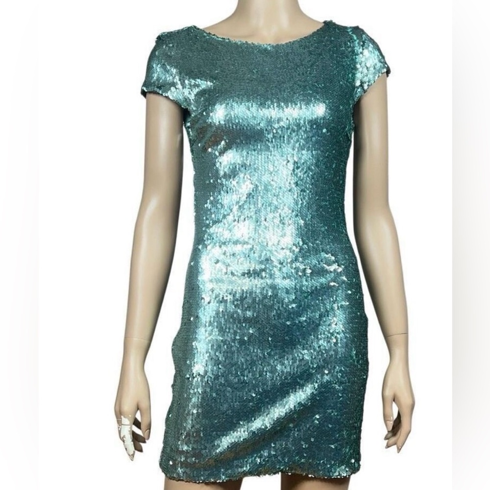 Zara Basic Collection Sequin Top - image 2